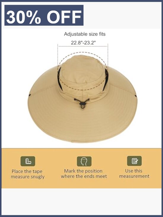 Women\'s UPF 50+ Wide Brim Bucket Hat Waterproof Sun Hat for Fishing Hiking main image 7